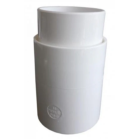 Copla Bajada Canaleta Blanca PH25 75mm