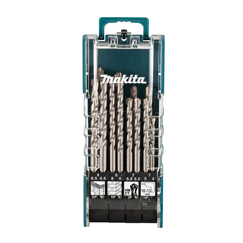 Set 12 Brocas Concreto 4-8MM Makita
