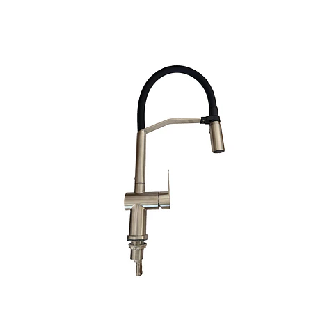 Monomando Lavaplato C/Soporte Cuello Negro