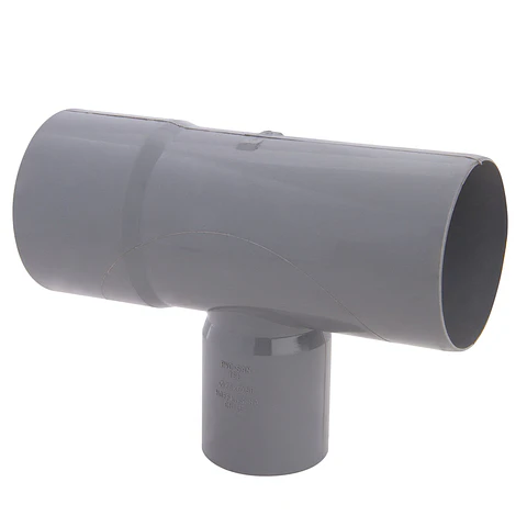 Tee PVC Sanitario Gris 75x50mm