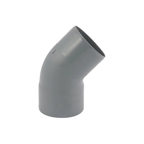 Semicodo PVC Sanitario Gris 45 50mm