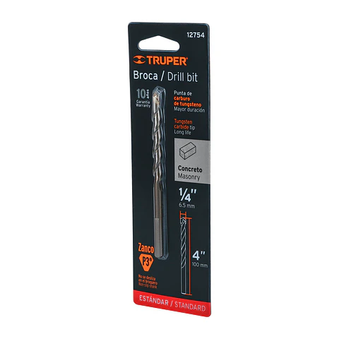 Broca Concreto 1/4X4 TRUPER