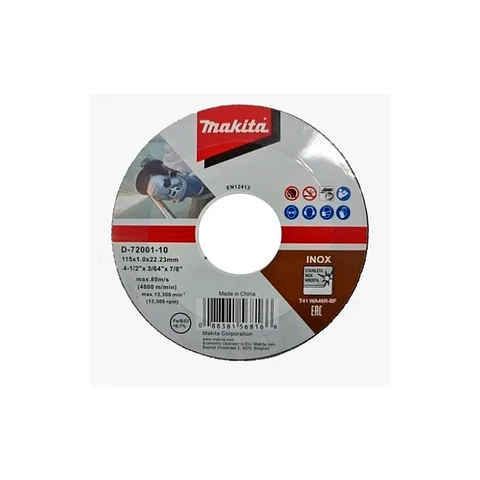Disco Corte Acero 4.5x7/8 INOX MAKITA