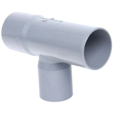 Tee PVC Sanitario Gris 50x40mm