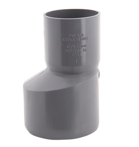 Reduccion PVC Sanitaria Gris 75x50mm