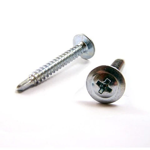 Tornillos Lenteja Punta Broca 8x1-5/8 Caja 100u